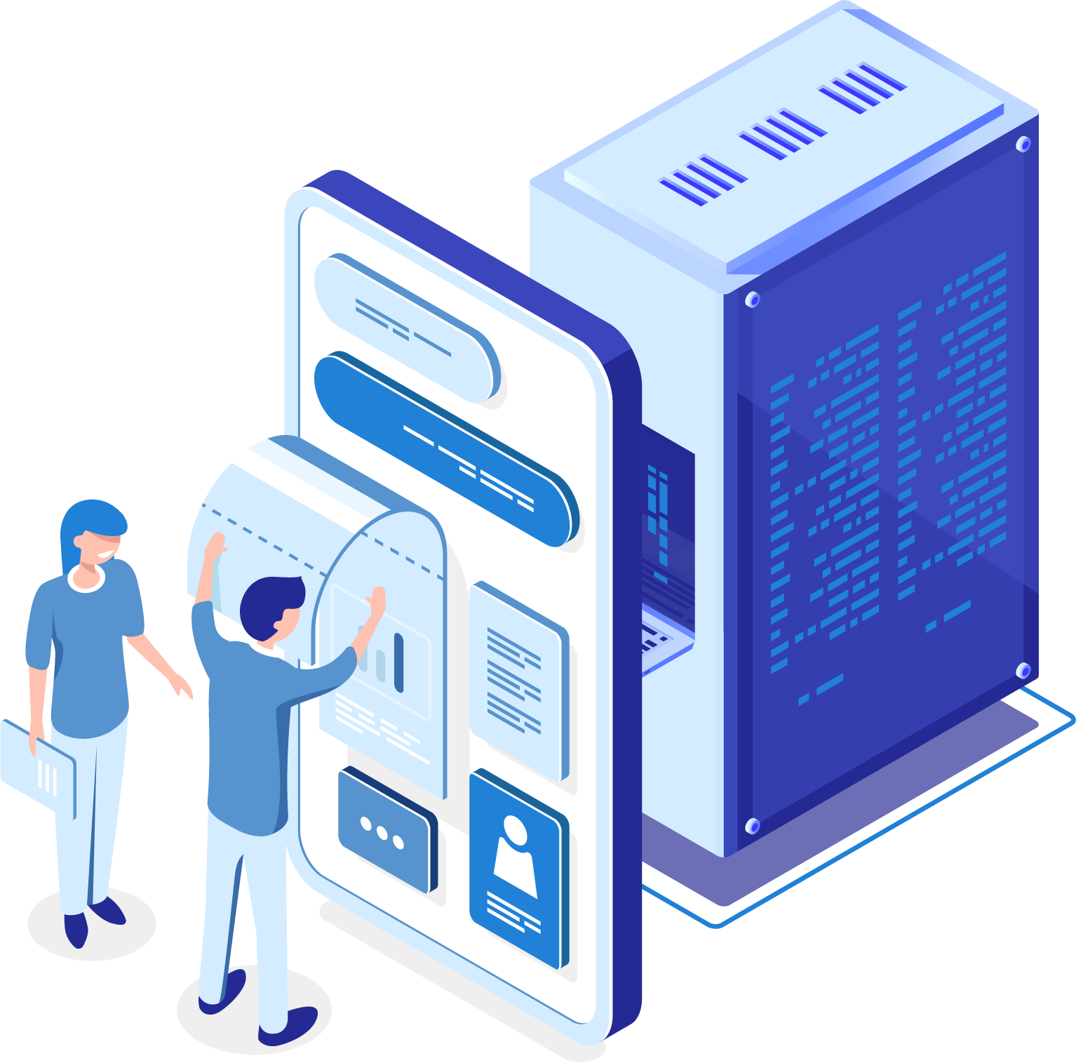 solutions web serveur bleu